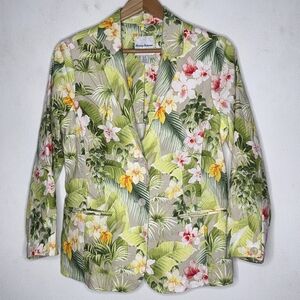 Tommy Bahama Flora Riviera Paloma Coast Floral Blazer | Womens Small Linen  $228